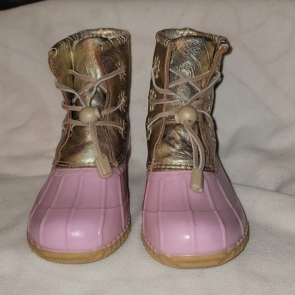 Jack Rogers Jr Miss Chloe Duck Rain Boots Girls Size 4